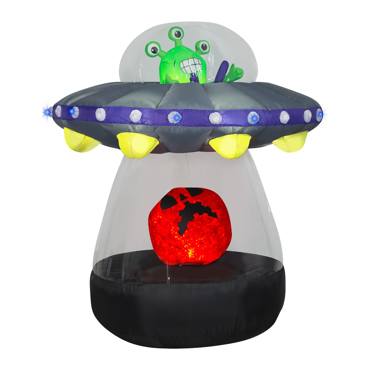 72&#x22; Halloween Inflatable Animated Alien Spacecraft